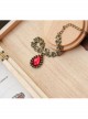 Retro palace Red Gem Pendant Lolita Bracelet