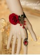 Gothic Black Queen Lolita Bracelet And Ring Set