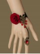 Gothic Black Queen Lolita Bracelet And Ring Set