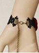 Gothic Black Queen Lolita Bracelet And Ring Set