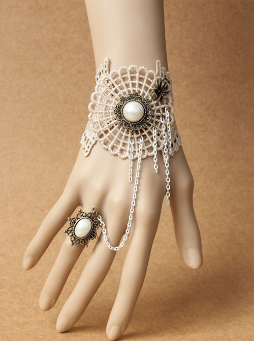 Retro Lace Cobweb Lady Lolita Wrist Strap