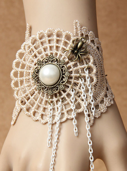 Retro Lace Cobweb Lady Lolita Wrist Strap