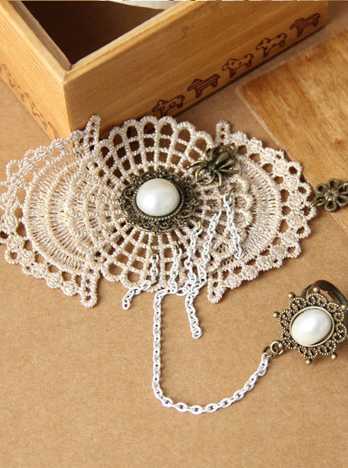 Retro Lace Cobweb Lady Lolita Wrist Strap