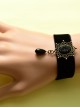 Special Leather Fashion Elegant Black Pearl Lady Lolita Wrist Strap