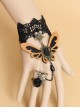 Sweet Black Lace Butterfly Girls Lolita Wrist Strap