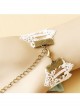 Sweet White Lace Floral Girls Lolita Bracelet And Ring Set