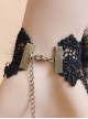 Gorgeous Black Lace Chain Lady Lolita Wrist Strap