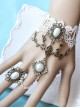 White Lace Alloy Vine Retro Pearl Lolita Wrist Strap