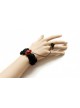 Charming Black Bow Lady Lolita Bracelet And Ring Set