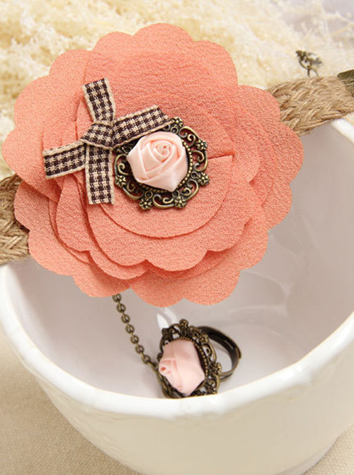 Pink Sweet Bohemian Style Lady Lolita Wrist Strap