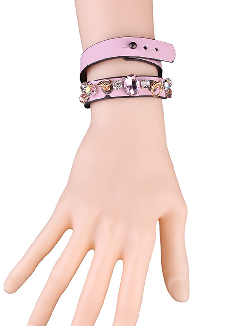 Concise Pink Lolita Wrist Strap