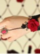 Gothic Rose Retro Lace Lolita Wrist Strap And Ring