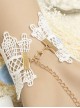 Elegant White Lace Pink Floral Lady Lolita Wrist Strap