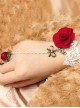 Charming Lace Fashion Lady Lolita Bracelet And Ring Set