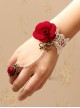 Charming Lace Fashion Lady Lolita Bracelet And Ring Set