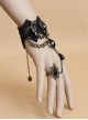 Elegant Retro Black Lady Handmade Lolita Wrist Strap