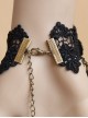 Elegant Retro Black Lady Handmade Lolita Wrist Strap