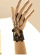 Punk Black Lace Retro Girls Lolita Wrist Strap