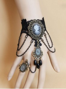 Black Lace Chain Fashion Girls Lolita Wrist Strap