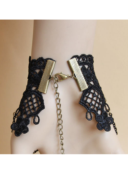 Black Lace Chain Fashion Girls Lolita Wrist Strap