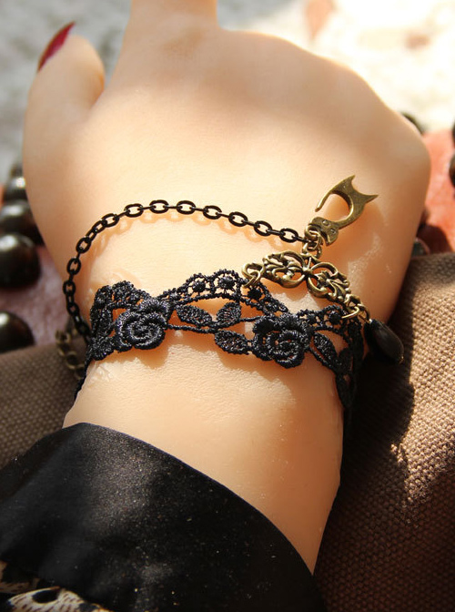 Concise Lace Lady Retro Lolita Wrist Strap