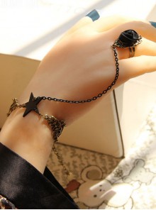 Star Chain Lady Lolita Bracelet And Ring Set