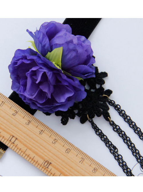 Gothic Black Chain Tassel Lady Lolita Wrist Strap