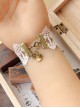 Cute White Lace Crucifix Pendant Lady Lolita Wrist Strap