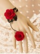 Gorgeous Lace Floral Lady Lolita Bracelet And Ring Set