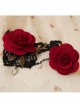 Gorgeous Lace Floral Lady Lolita Bracelet And Ring Set