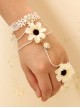Classic White Lace Lady Lolita Bracelet And Ring Set
