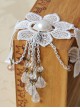 White Lace Flower Wedding Lady Lolita Wrist Strap