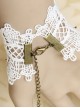 Bridal Retro Rose Lady Lolita Wrist Strap And Ring Set