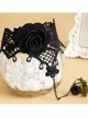 Gothic Black Lace Lady Lolita Wrist Strap And Ring