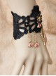 Black Lace Eyes Pendants Lolita Wrist Strap