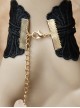 Black Lace Eyes Pendants Lolita Wrist Strap