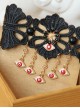 Black Lace Eyes Pendants Lolita Wrist Strap