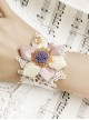 White Lace Cloth Flower Girls Lolita Wrist Strap