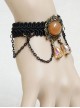 Gothic Lace Artificial Crystal Lady Lolita Wrist Strap