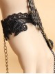Punk Gear Heart Pendant Lolita Wrist Strap And Ring Set
