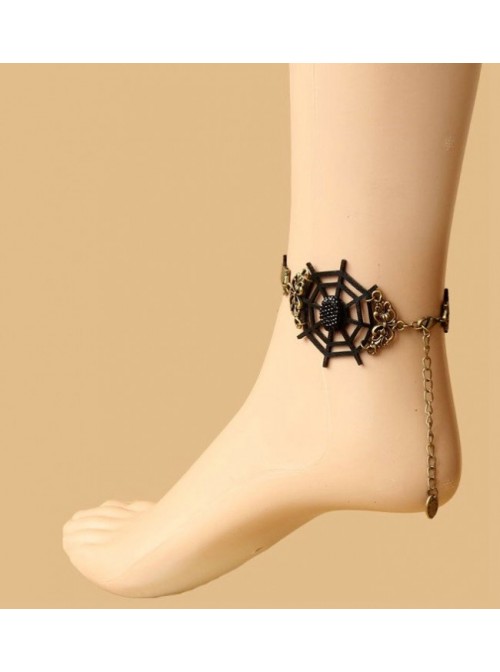 Classic Lace Cobweb Lady Lolita Ankle Belt