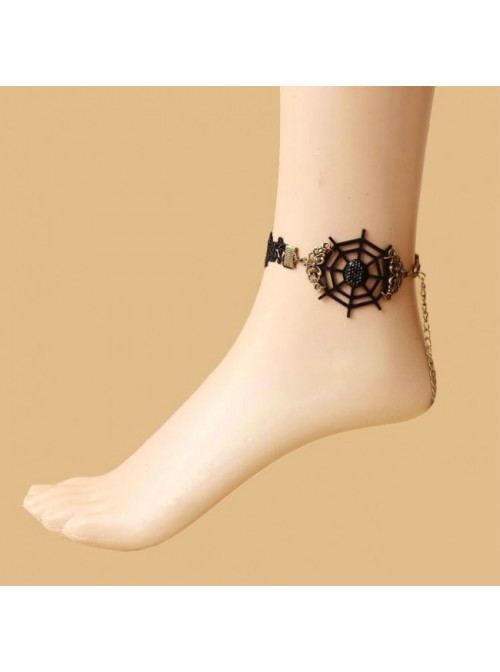 Classic Lace Cobweb Lady Lolita Ankle Belt