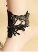 Gothic Black Lace Handmade Lolita Ankle Belt