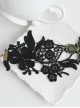 Gothic Black Lace Handmade Lolita Ankle Belt