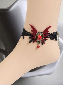 Gothic Handmade Butterfly Girls Lolita Ankle Belt