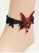 Gothic Handmade Butterfly Girls Lolita Ankle Belt