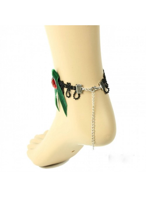 Beautiful Green Bowknot Girls Lolita Ankle Belt