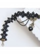 Concise Black Heart Pendant Handmade Girls Lolita Ankle Belt