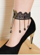 Concise Retro Tassel Lady Lolita Ankle Belt