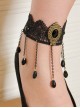 Concise Retro Tassel Lady Lolita Ankle Belt